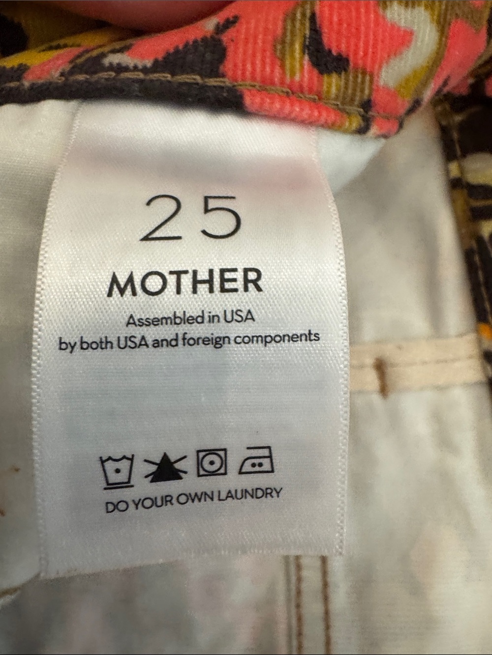 MOTHER The Hustler Ankle Fray Hopscotch pant- sz 25 - Picture 3 of 4